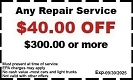 repair service coupon